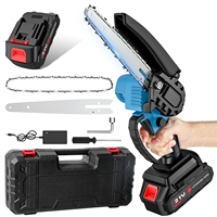 6-Inch 3000W Mini Chainsaw 21V fuel Cordless Rechargeable Alloy Chain handhad Small Electric Saw Pruning Garden Tool