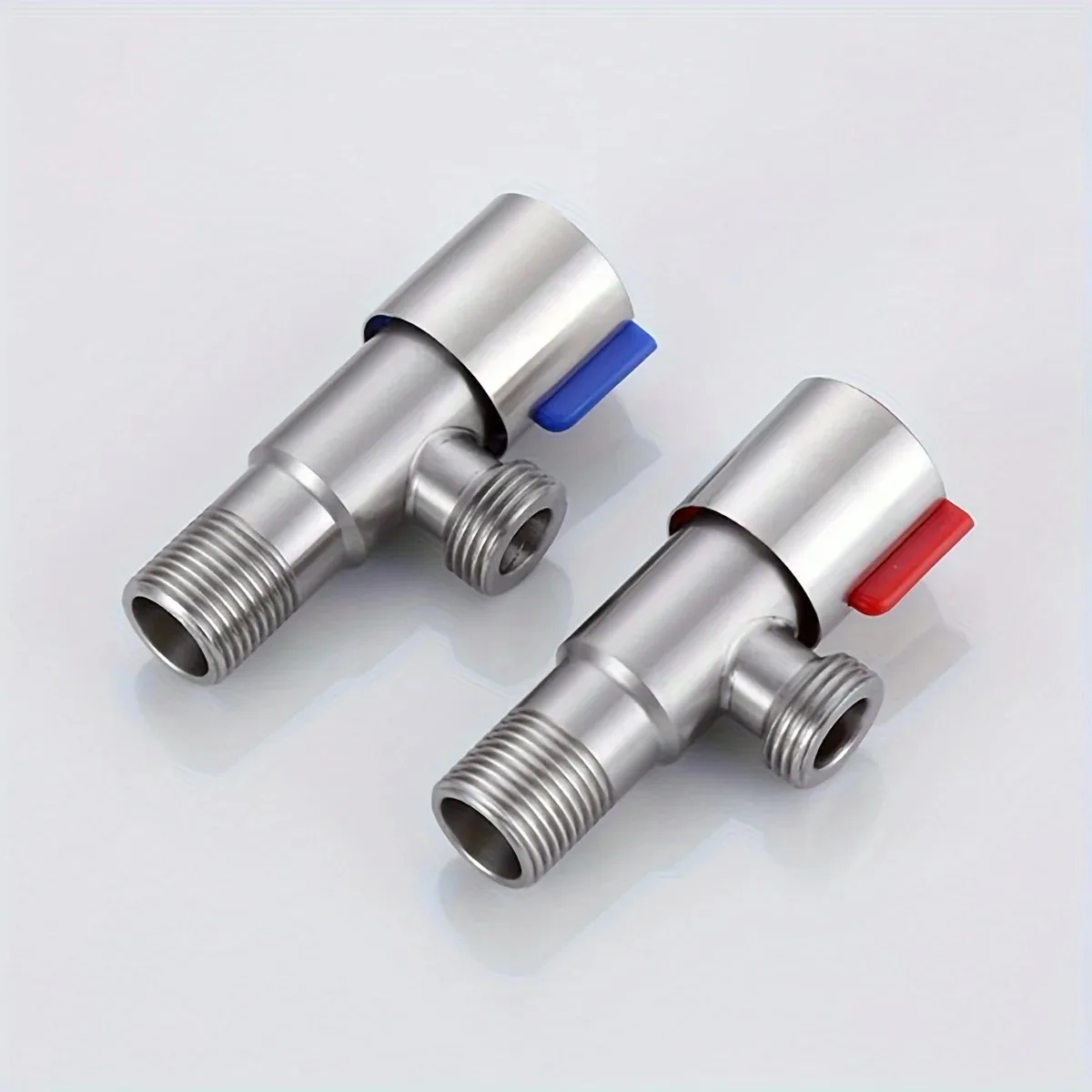 1pc Stainless Steel Hot And Cold Angle Valve, Large Flow Drain Toilet Water Stop Valve Triangle Valve Switch