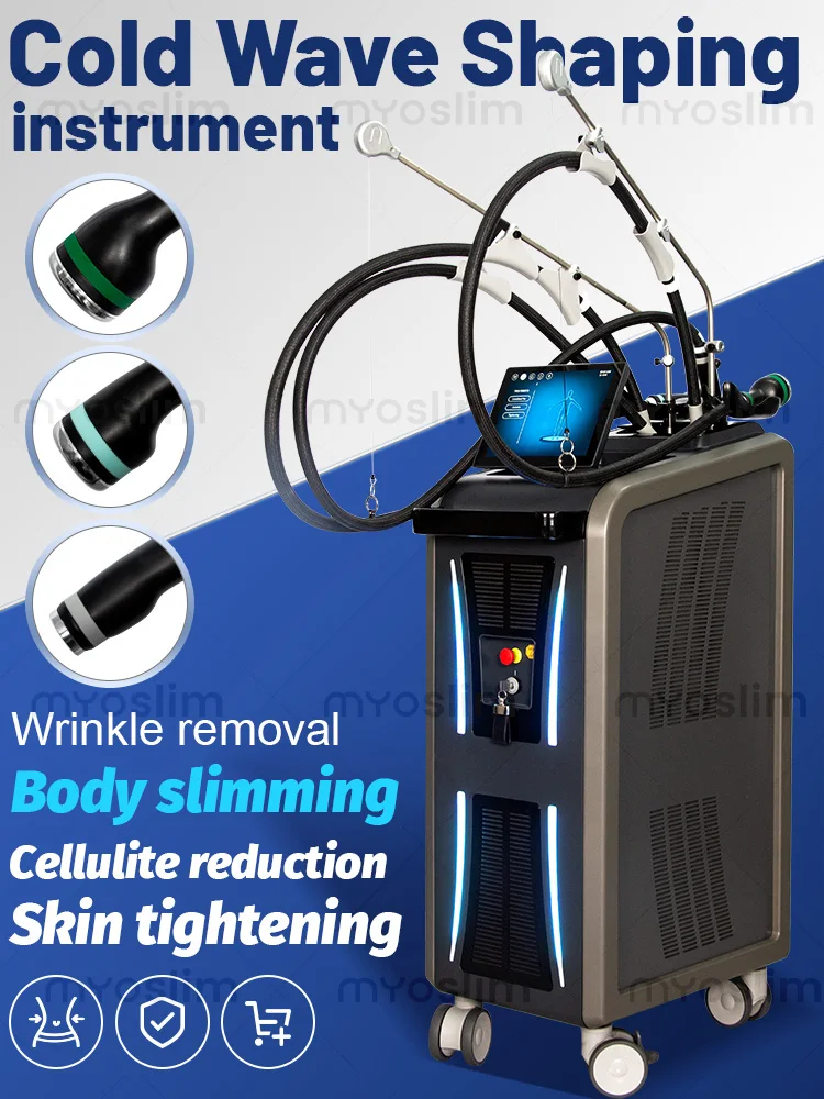 

Аппарат для коррекции фигуры Coolwave RF 3 в 1 с насадками Deep/Shallow/Pocket для уменьшения жира, подтяжки кожи и лифтинга лица