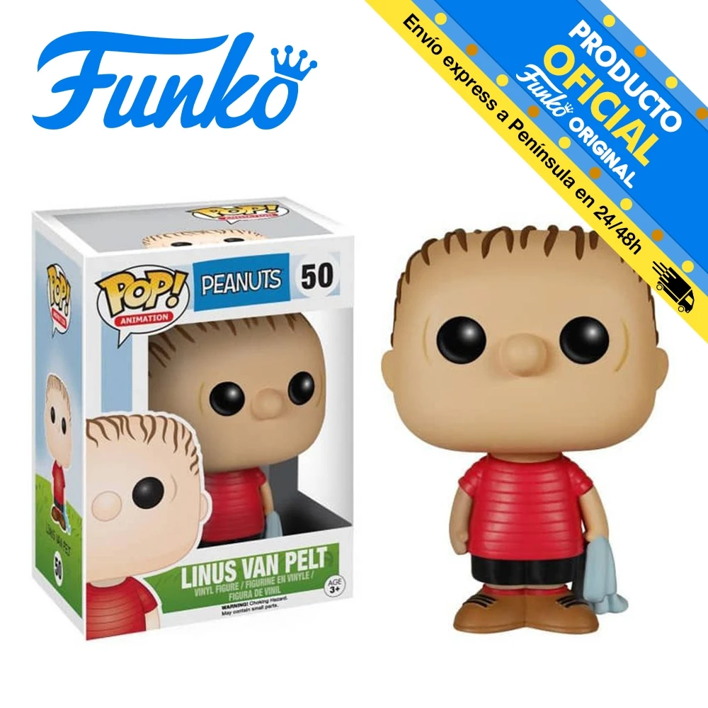 Funko Pop! Snoopy - Linus Van Pelt, 93826, No. 50, original, toys, boys, girls, gifts, collector, dolls, shop, box, new, official license