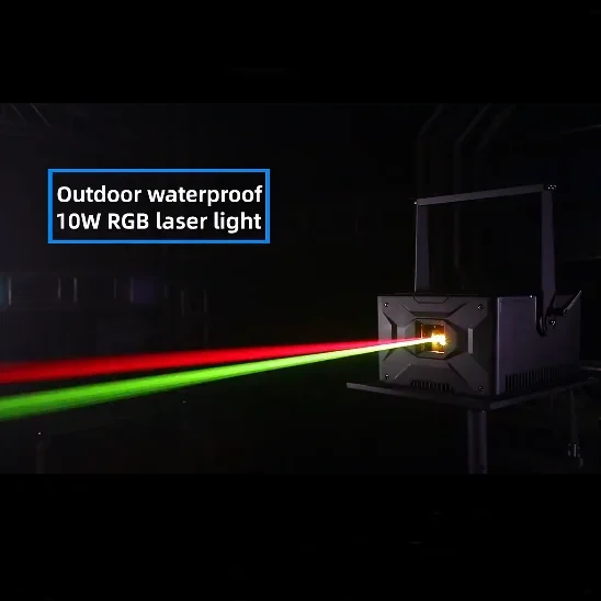 A3-H705A-5W IP65 Waterproof ILDA DMX Controls RGB Animation Laser Beam Light for Wedding