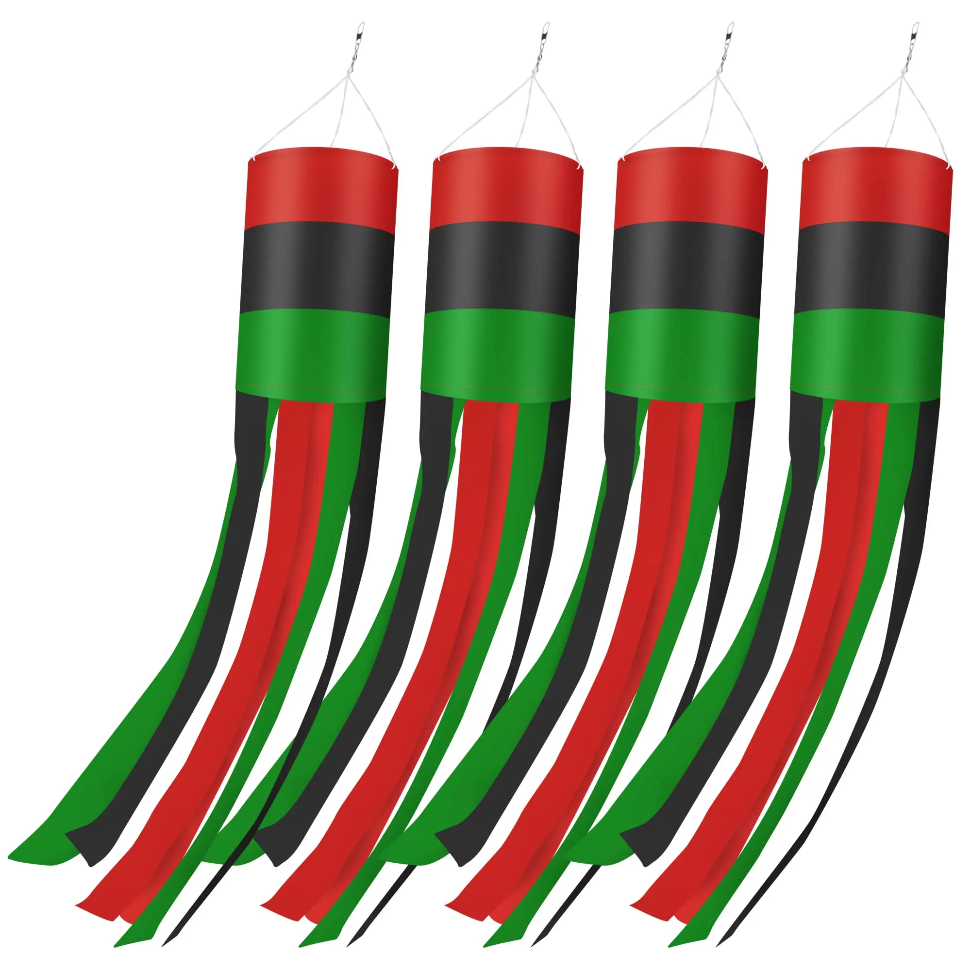 

Directly Delivery 100% Polyester Black History Month Juneteenth Windsock Flag