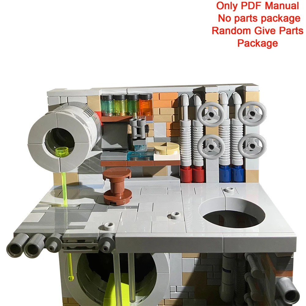 MOC Movies Turtles Sewer Diorama Building Blocks PDF Manual Sewer Lair Parts List(Only PDF Manual,No parts）