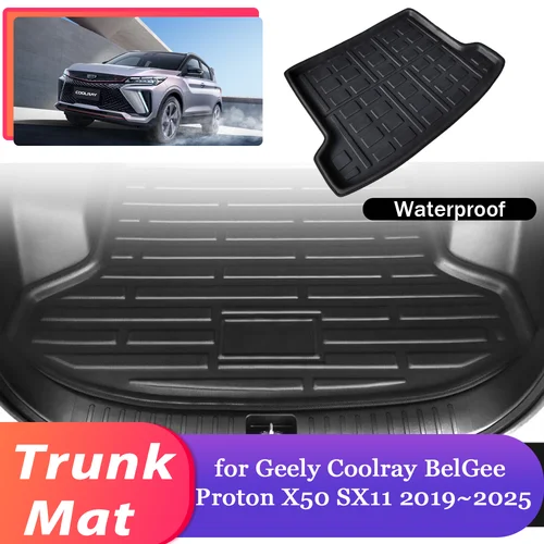 Estera de maletero de coche para Geely Coolray BelGee Proton X50 SX11 2019 ~ 2025, almohadilla de carga impermeable, revestimiento, cubierta de maletero, accesorios de alfombra
