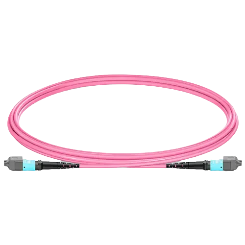 

12 Fibers Multimode (OM4) Patch Cable, Type B, LSZH, 3.0mm, Max IL ≤ 0.35dB, Magenta