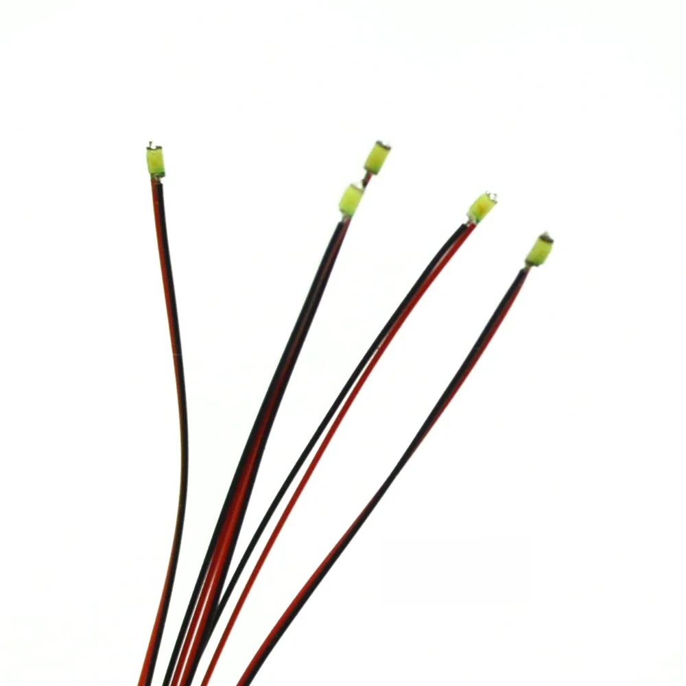 10 pièces filaire SMD 0603 3 V/12 V lampe à LED modèles pré-soudés Micro Litz pour Train voie ferrée éclairage paysager