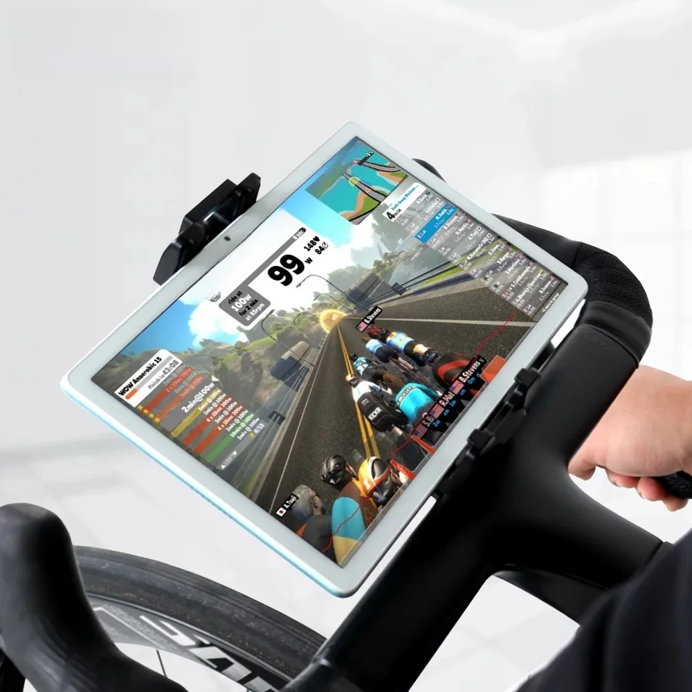 ThinkRider Bike Trainer Handy-iPad-Ständer, Telefonhalterung, Ständer, Fahrrad-Handyhalterung, 360° drehbar, verstellbar