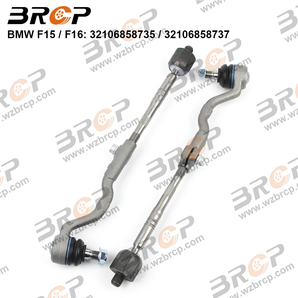 

BRCP Pair Front Steering Tie Rod End Head Assembly For BMW X5 X6 Series F15 F85 F16 F86 xDrive sDrive 30 d 35 i