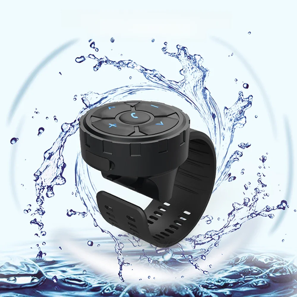 AliExpress kebidumei Wireless Bluetooth 5.3 Remote Button Helmet Earphone Motorcycle/bike Handlebar Media Controller Car Steering Wheel Control