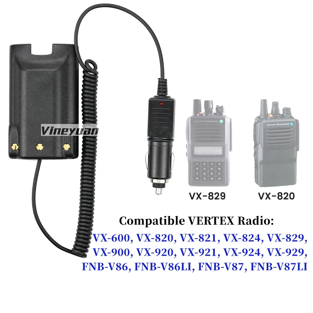 FNB-V87LI Battery Eliminator Adapter Borrow Appliances for VERTEX VX-820,VX-821,VX-824,VX-829,VX-900,VX-920 FNB-V86Two Way Radio