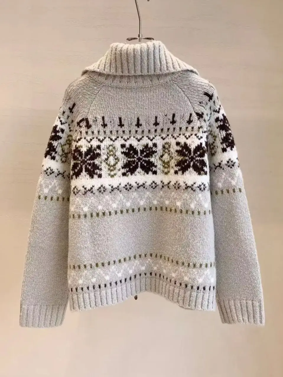 秋冬用カジュアルラペルカラーカーディガン