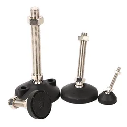 D100x M14~M24 Furniture Support Leg Non-skid Pad Office Warehouse Shelves Nylon Adjustable Universal Hooves Fixed Anchor Foot