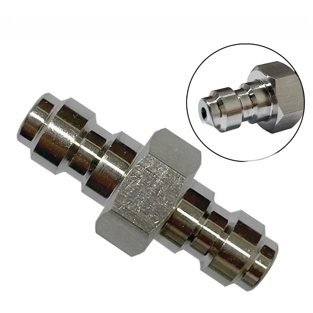 Adaptateur à connexion rapide Double mâle 8mm, 4500 PSI, adaptateur à connexion rapide, raccord de recherche en acier inoxydable, 1 pièce
