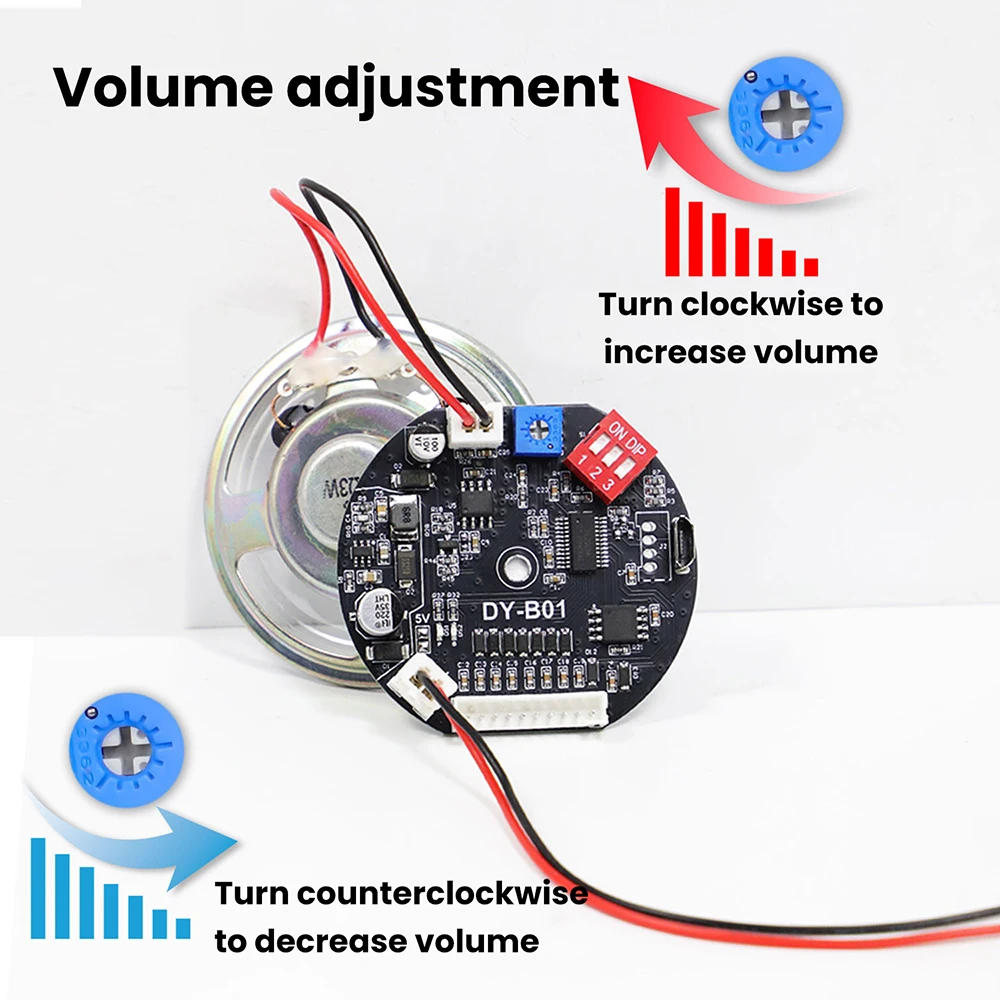 DC 5V 6-35V Car Start Voice 9 Channel Trigger MP3 Player Voice Speaker Prompter Sound Alarm Reverse Siren Buzzer Alarm Horn