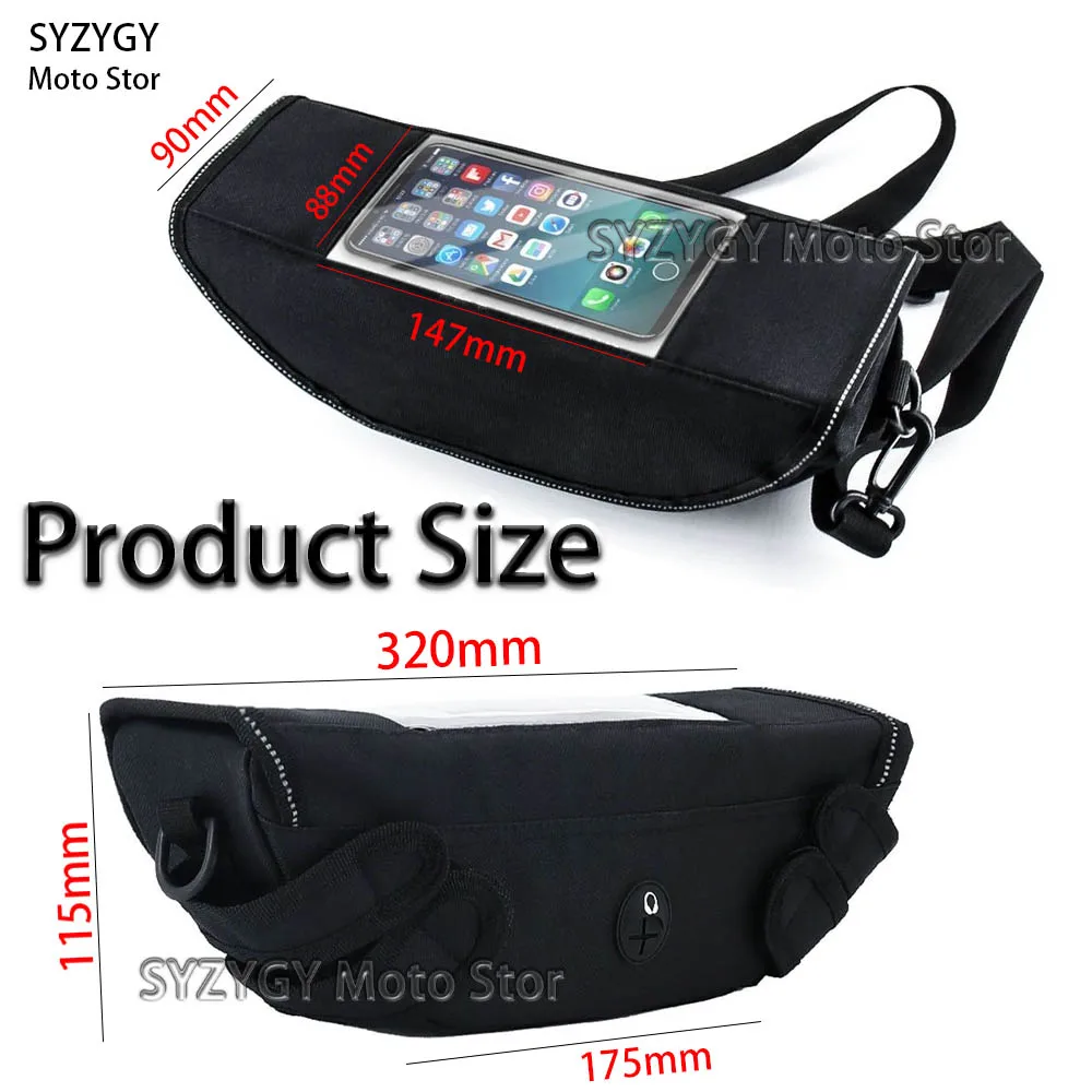 Motorcycle accessory  Waterproof And Dustproof Handlebar Storage Bag  navigation bag For GSX-S1000GT GSX S1000GT