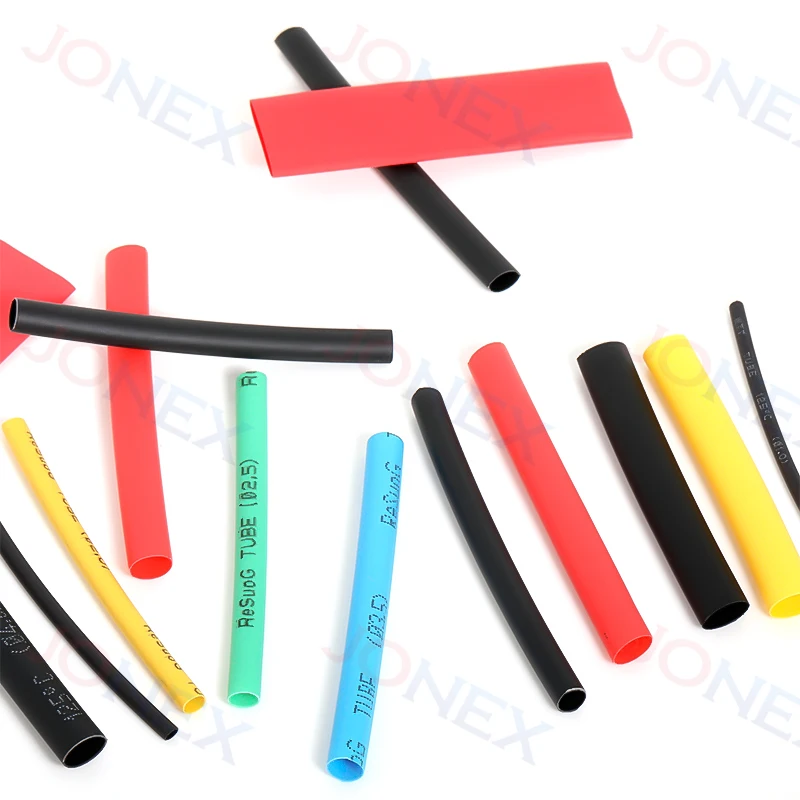 127-560PCS Heat Shrink Tubing Kit Thermoresistant Insulation Tube Electrical Wire and Cable Connection Heat Shrinkable Sleeves