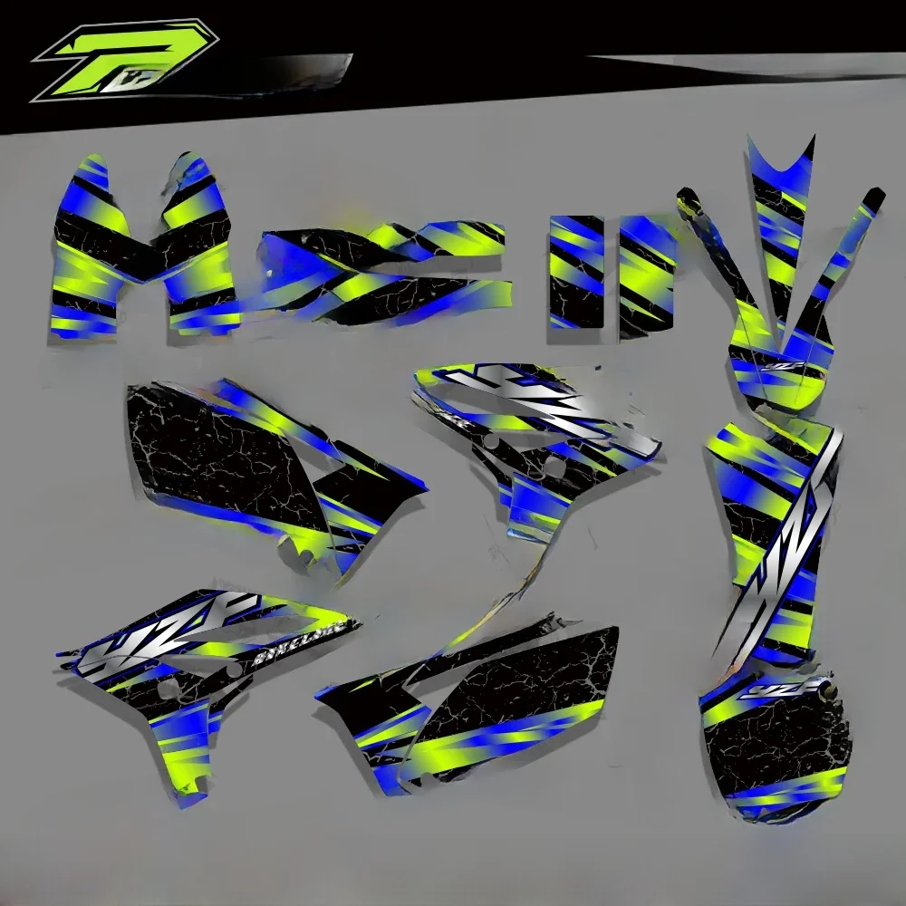 AliExpress UK Graphics Dirt Bike Stickers Custom Vinyl Decals Kit for Yamaha YZ250F YZF250 2010 2011 2012 2013