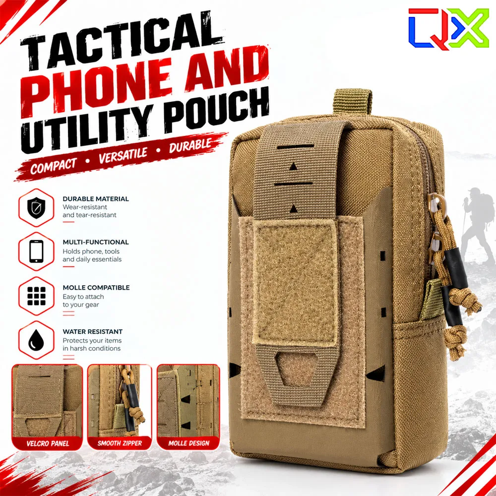 QX 1000D Tactical Chest Pack Waterproof Large Saddle Bag Outdoor Camera Sling Shoulder Pack Storage Carrier Men