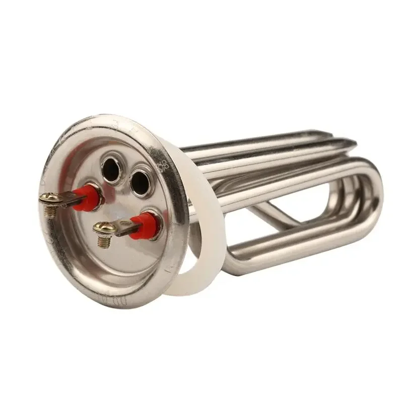 3000W 220V bojler na wodę Element grzejny-63mm czapka ze stali nierdzewnej elektryczna rura cieplna z 2 sondą 7mm na kocioł elektryczny — zdjęcie 2