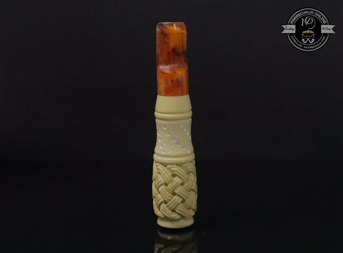 Handmade Block Meerschaum Cigarette Holder