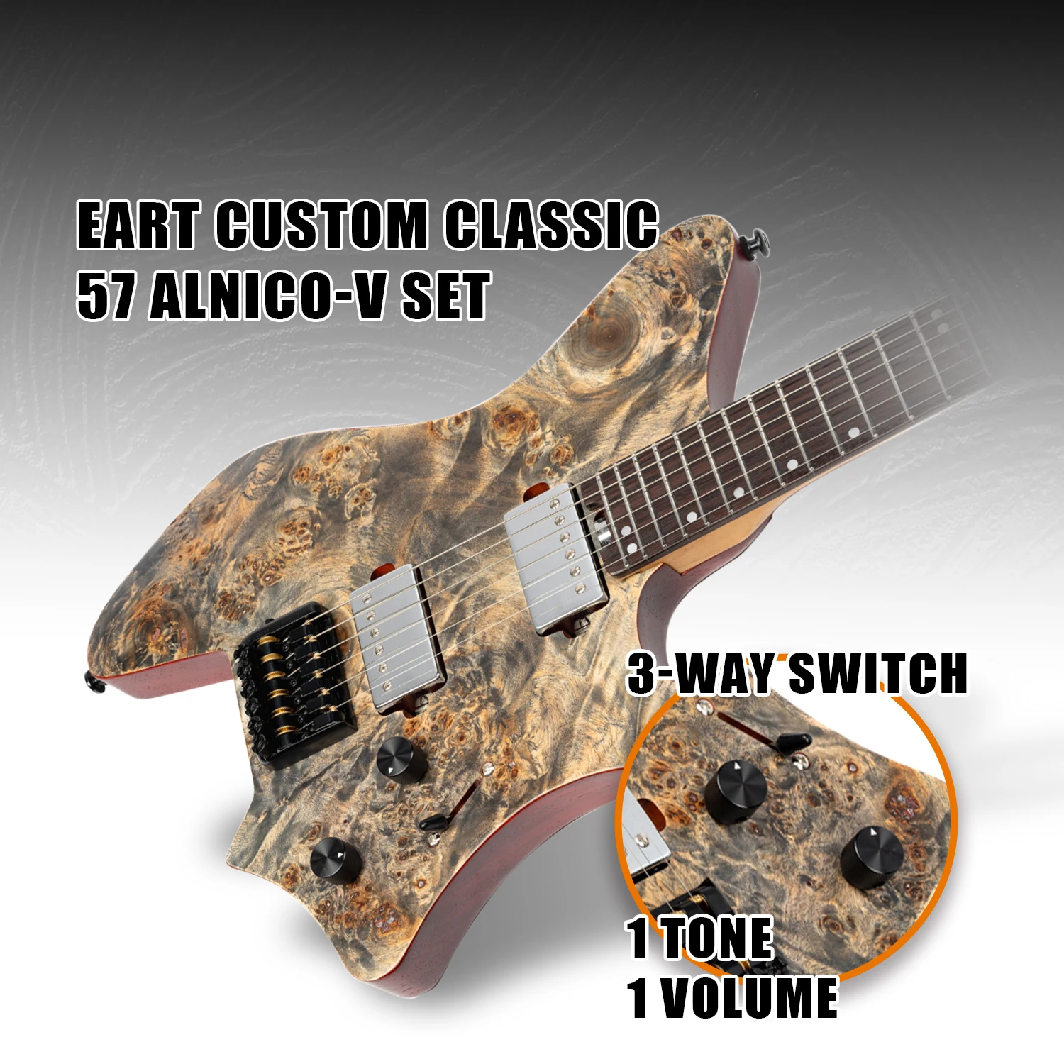 EART GW2 ホットセールギターヘッドレスエレキギター - AliExpress 18