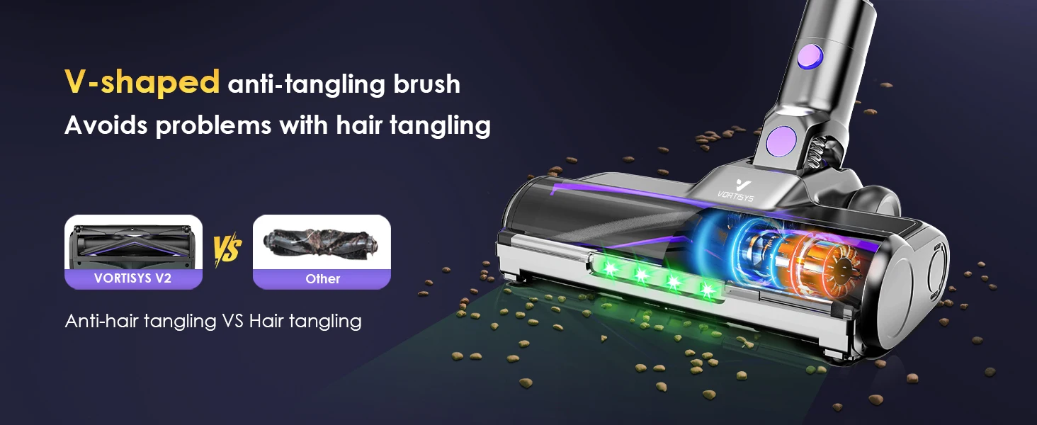 Akku-Stabstaubsauger mit 70 kPa & Green Dust Detection