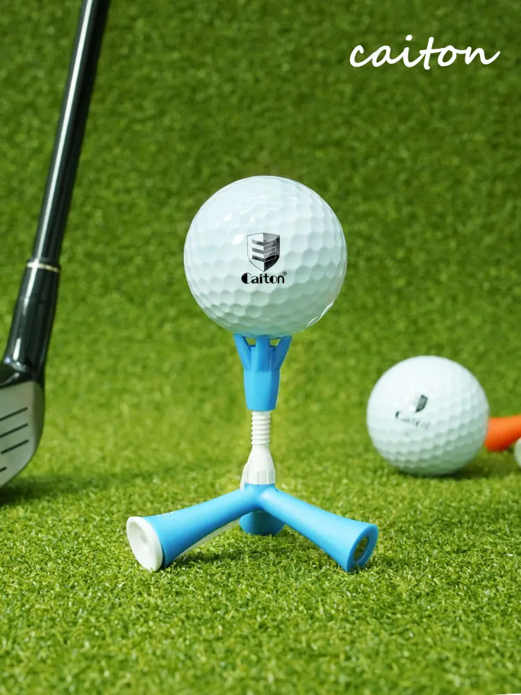 Caiton 4 Stück Triangel-Golf-Tees, 1,99 Zoll und 2,38 Zoll, verstellbares Mutter-Kind-Design, Ballmarkierungshalter, 2 Stile, lange Antriebsverwendung – Detail 7