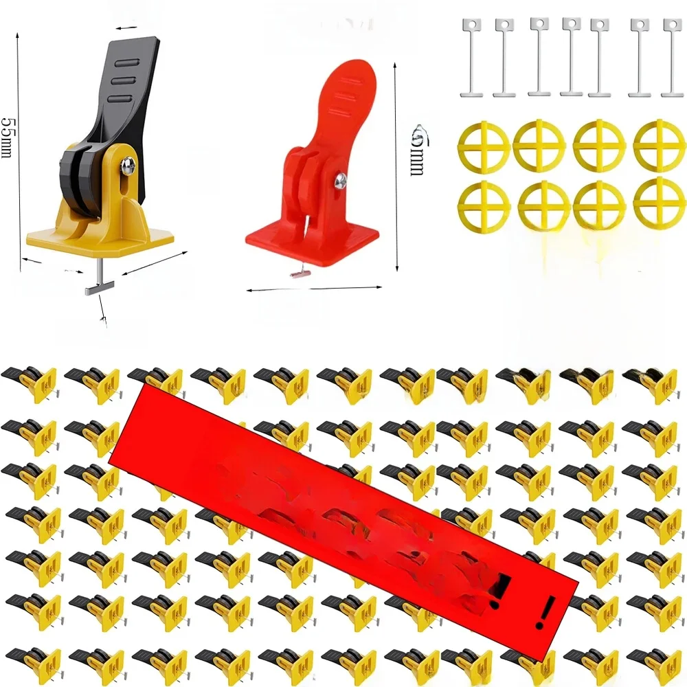 Clips de système d'abaissement de carreaux de sol, outils de construction, compte-gouttes, ajusteur, localisateur, entretoises, ensemble pour mur de carreaux de porcelaine, 5-450 pièces