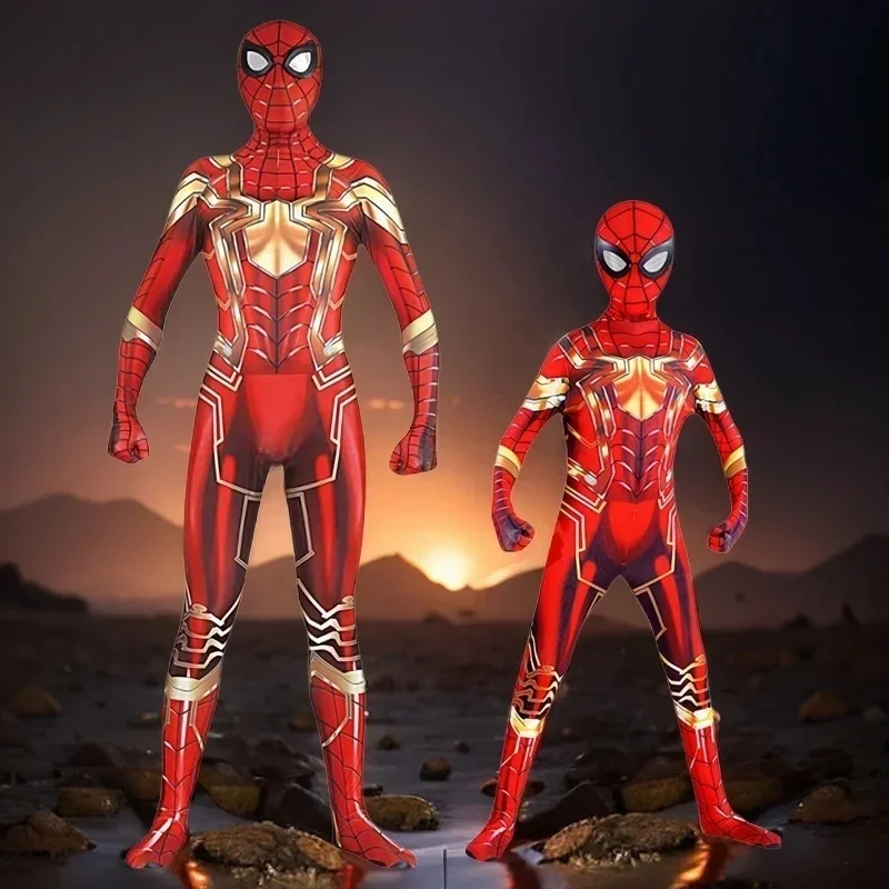 Spider Man Cosplay Costume Zentai Spiderman Costume super-héros body Spandex combinaison Costume pour enfant enfants adulte