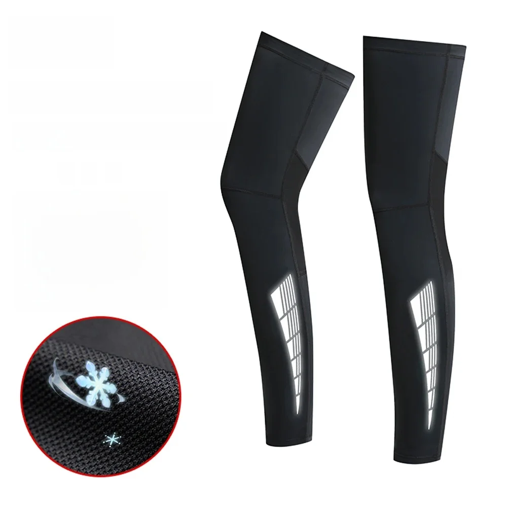 AliExpress NONE 1 Pair Sun protection leg covers, non-slip, cycling, ice silk, breathable, quick-drying leg covers, basketball sports knee pads