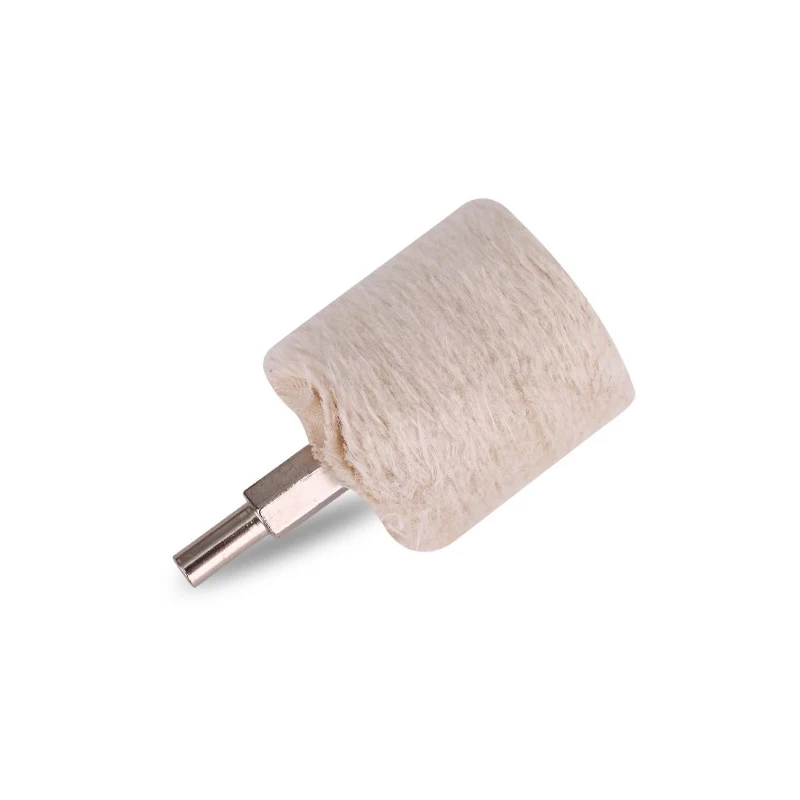 6mm Shank 40-100mm Mounted White Cloth Buffing Wheel Cotton Polishing Wheel 4-Type for Grinding Jewelry Wood Metal Abrasive Tool