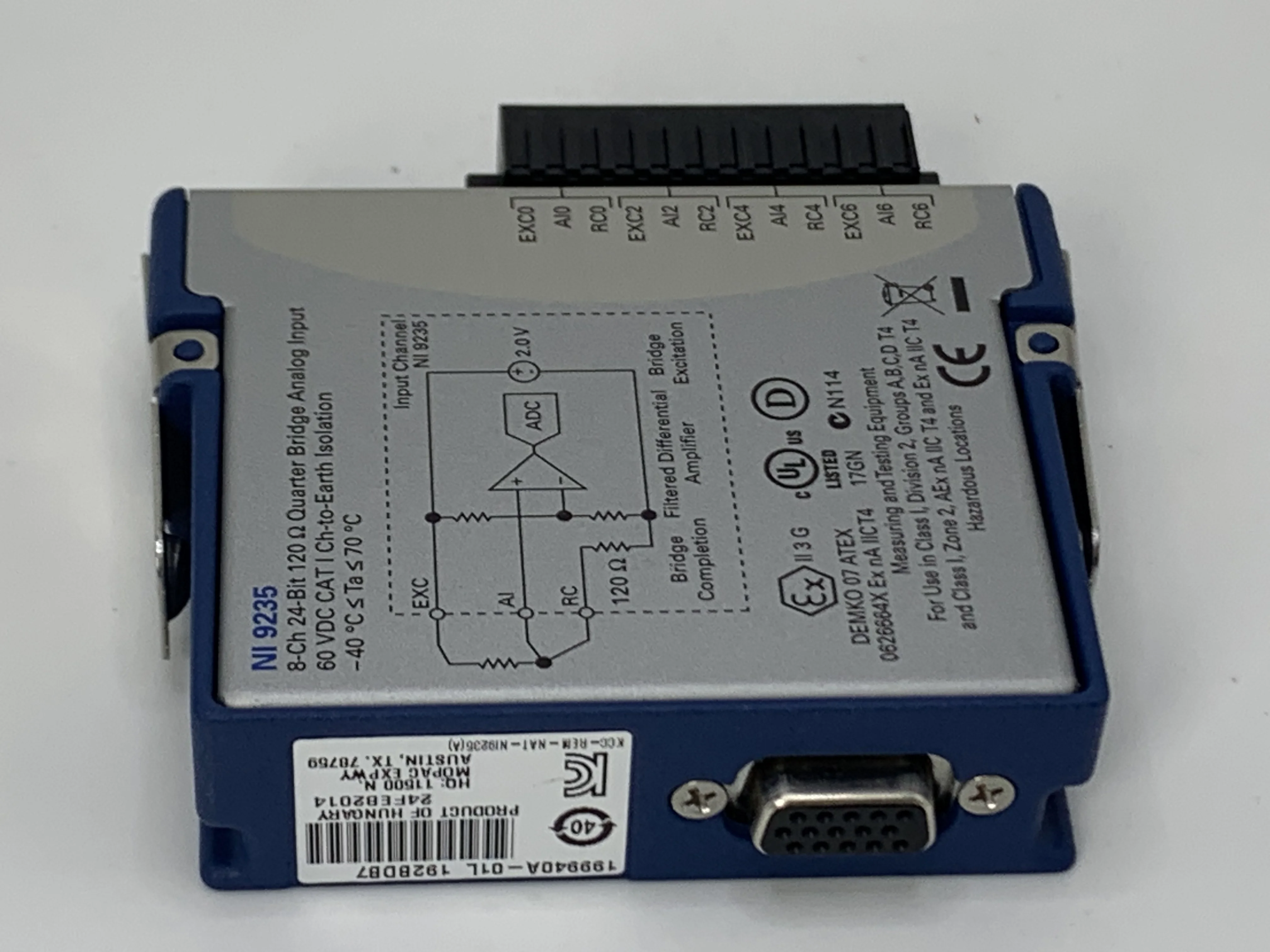 National Instruments NI 9235 cDAQ Strain / Bridge Input Module