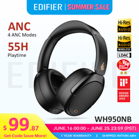 Edifier WH950NB Active Noise Cancelling Wireless Headphones Bluetooth 5.3 Headset,Hi-Res Wireless,55hrs Playback,4 Microphones
