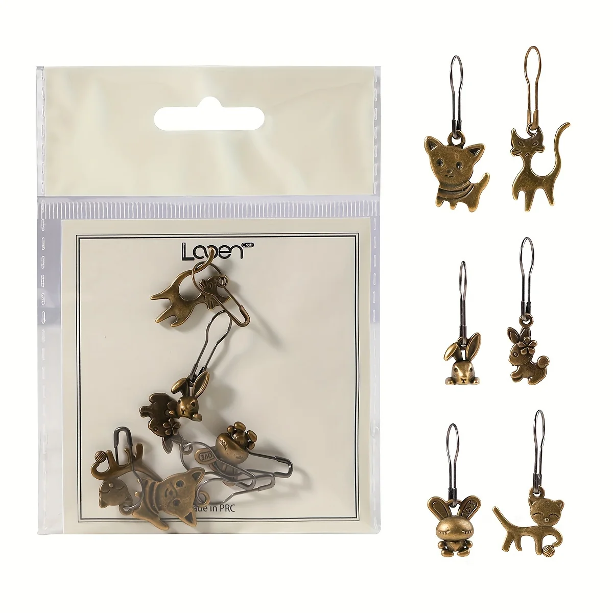 Retro Cartoon Number Stitch Markers product image