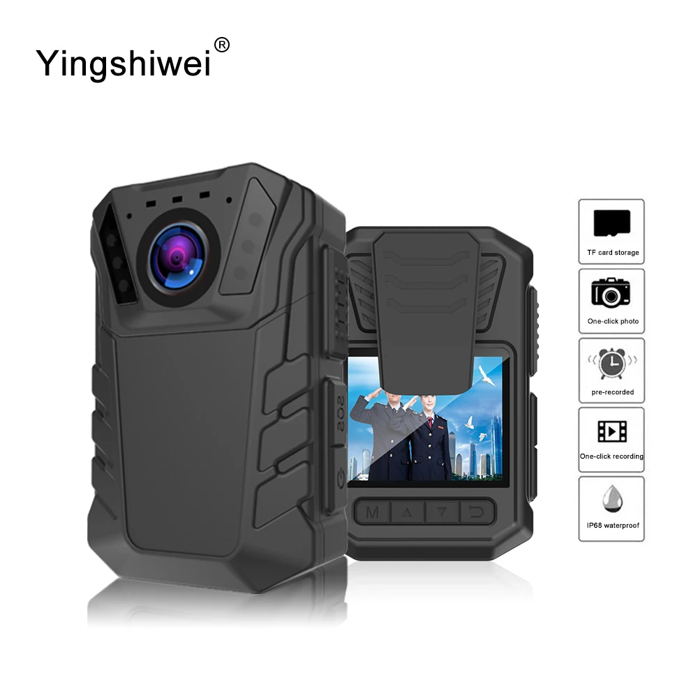 Yingshiwei DSJ-X5 4G WiFi GPS Chest Recorder 2K HD 1440P Video Wearable Mini Camcorders Wireless Security Police Body Camera