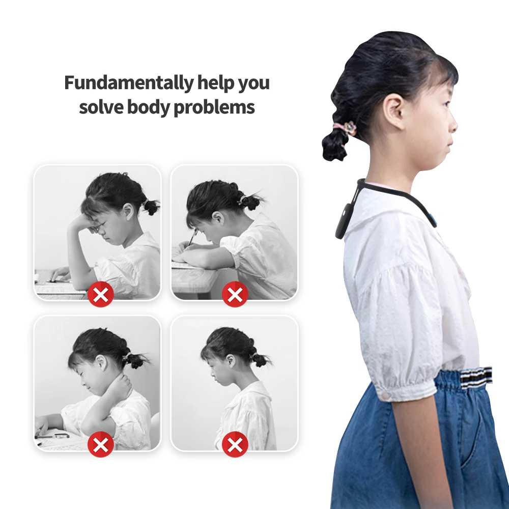 Silicone Invisible Posture Corrector Anti-Humpback Male Ladies Adult Children Portable Protect Eyesight Office Home Walk USB