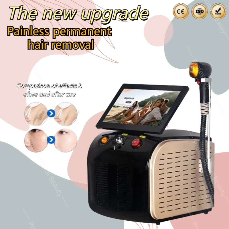 

Professional Hair Removal 808nm Diode Laser Hair Removal Machine Skin Rejuvenation Ice Titanium Painless Permanent Hair Removal