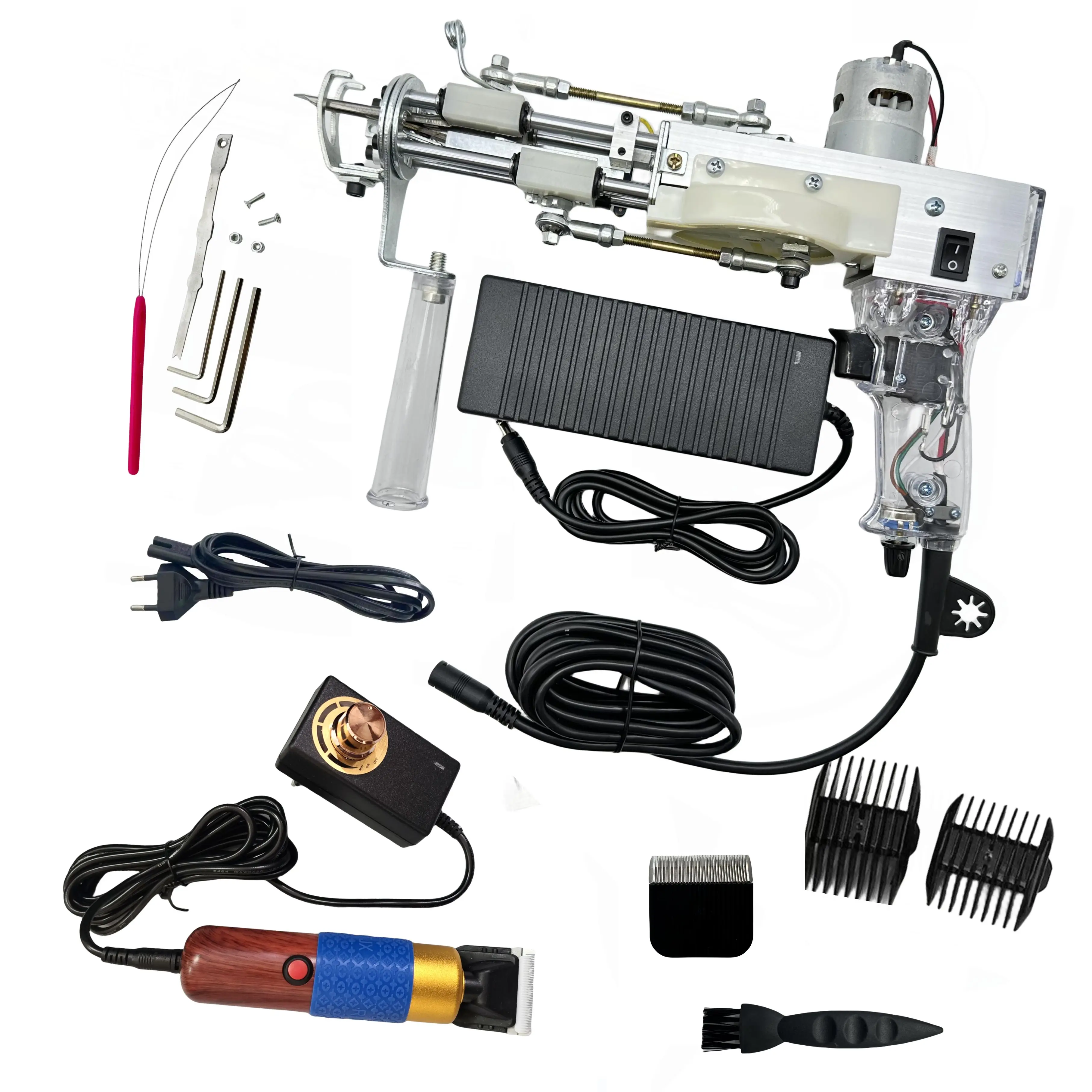 High Quality New 2-in-1 Tufting Gun Carpet Weaving Gun Tufting Gun Carpet Machine tuft gun kit 	tufting kit tufting set