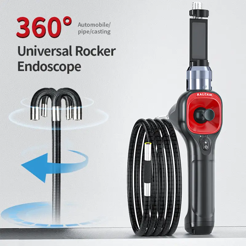 360 Rotary Video Controlled Endoscope Endoscopic With For Apple Iphone Ios Car Camera Rotation Articulation Automotive Boroscope