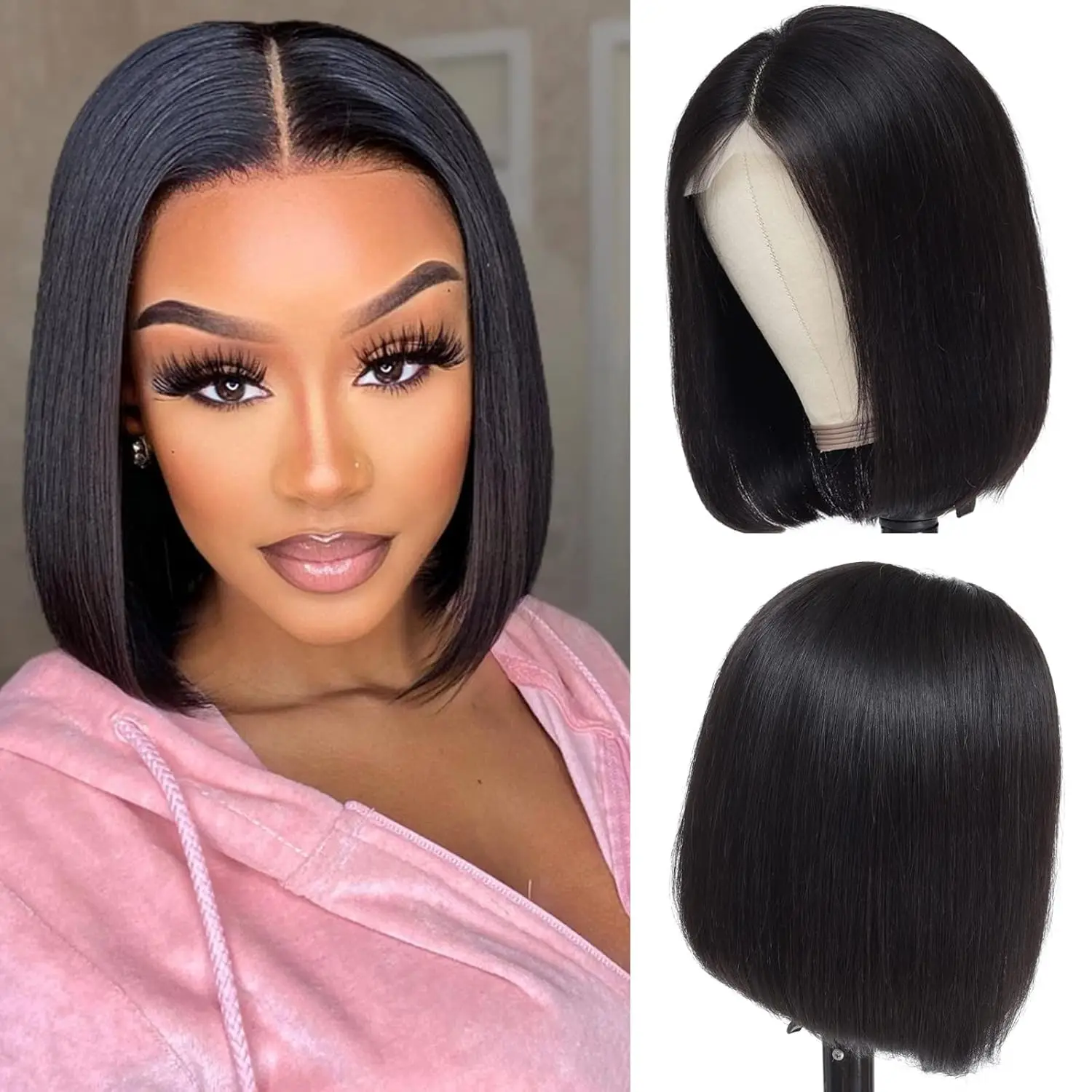 sophia-perruque-bob-lace-closure-wig-100-naturelle-cheveux-lisses-4-tages-pre-plucked-bon-marche-pour-femme