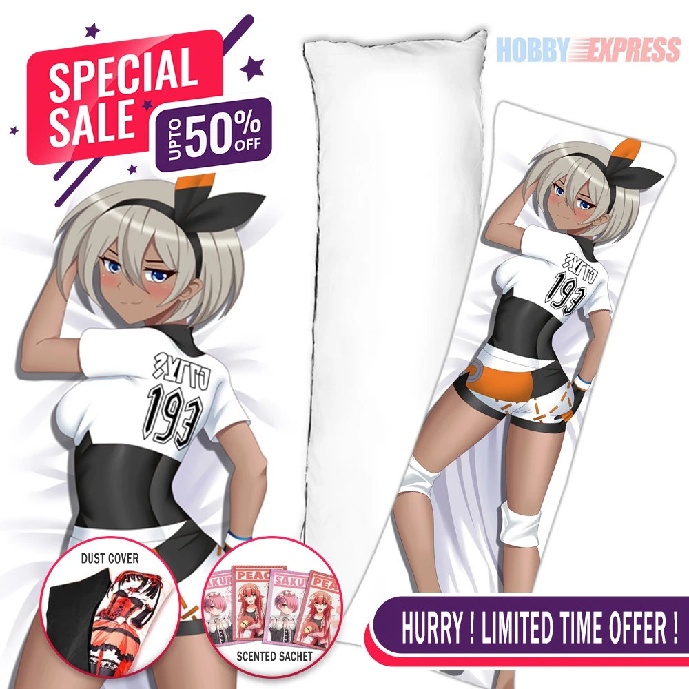 Hobby Express Anime Dakimakura Japanese Otaku Waifu Hugging Body Pillow Cover Case Sword and Shield Bea 22360