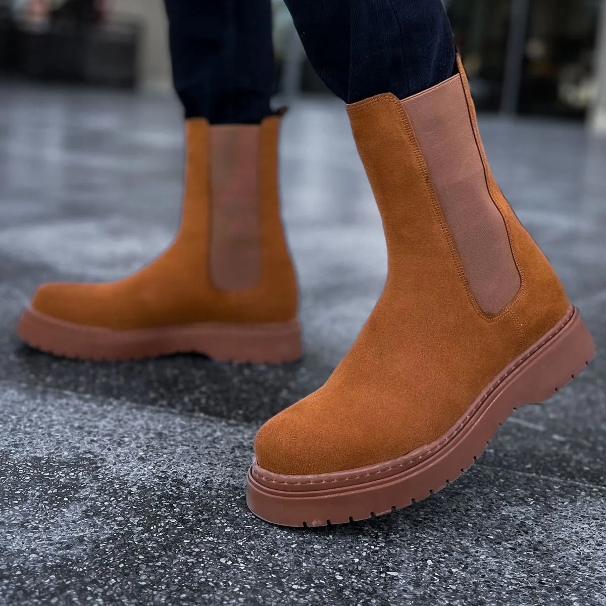 

CHEKICH Original Brand Suede Tan CRT Alaska 2024 Fashion Men's Boots Fisherman Boots Winter Snow High Quality Men's Boots CH223