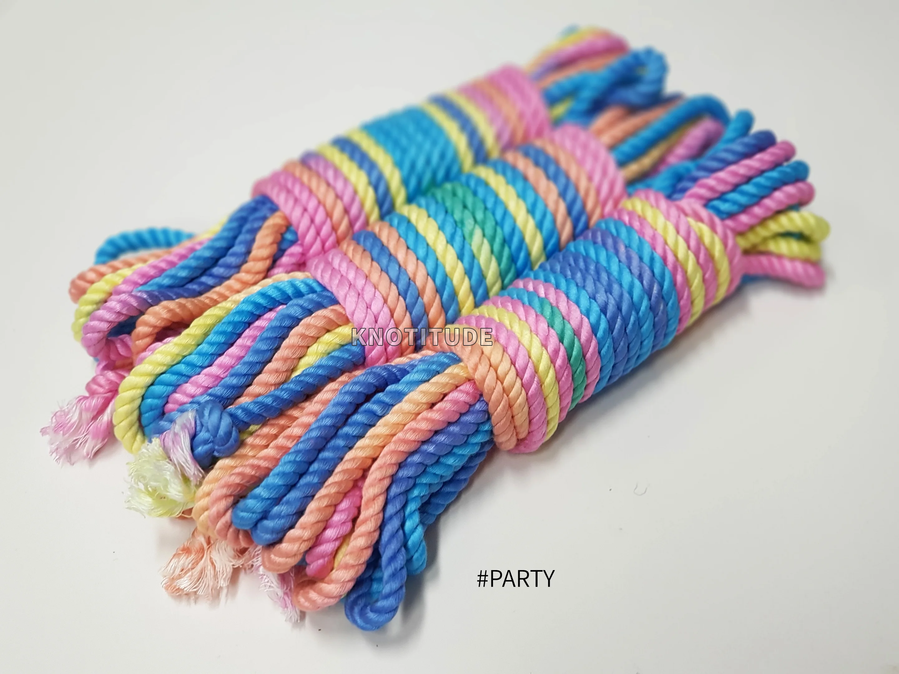 Multi Colored BAMBOO ROPE  6mm x 8M  diy Bondage Rope