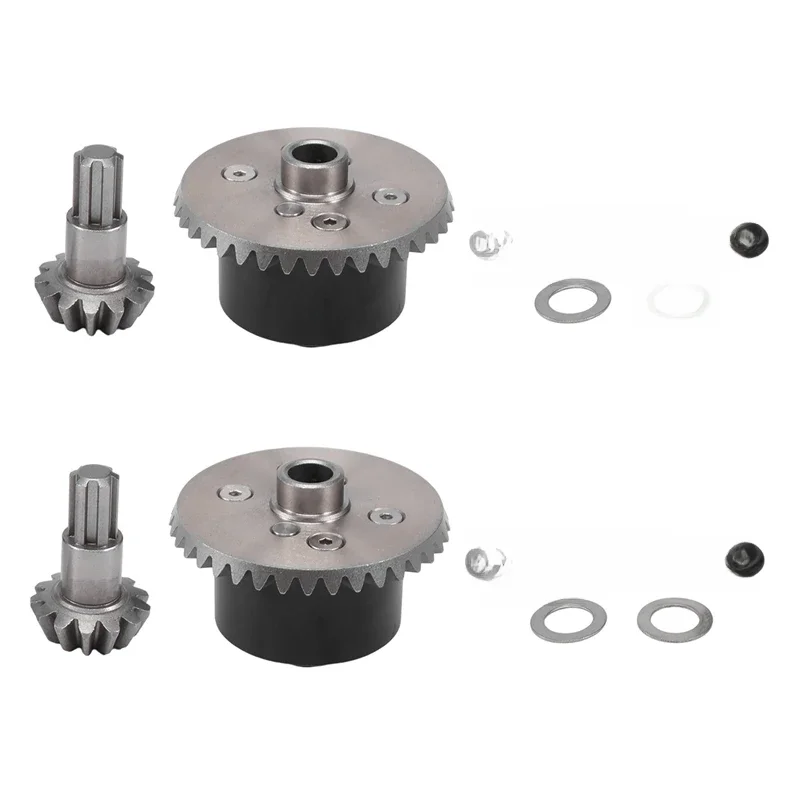 2 Set X Metalen Diff Case Diff Gear 37T Input Gear 13T Voor Arrma 1/10 Kraton Senton Big Rock Graniet Outcast 4X4 Delen, 5 - afbeelding 2