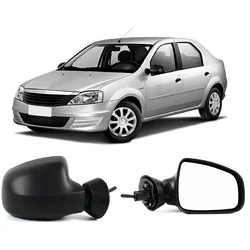 Espejo retrovisor lateral para coche, piezas de repuesto para Dacia Logan 6001549675 +, derecho e izquierdo, 6001549674-2008