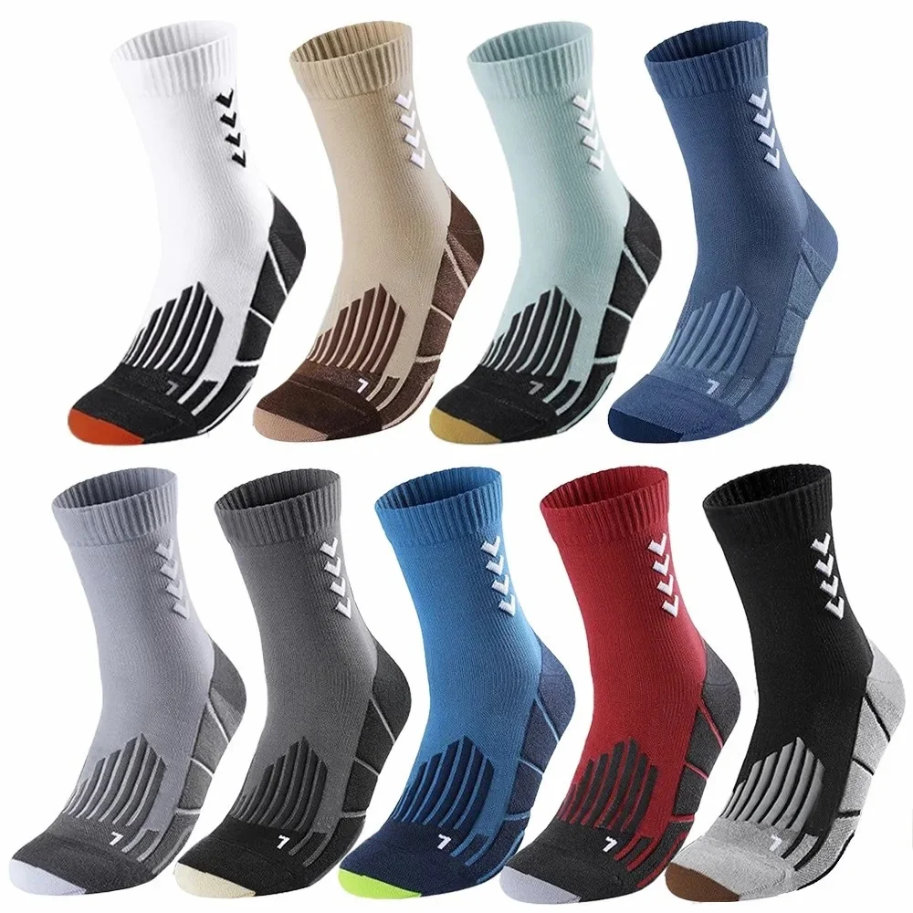 AliExpress NONE New Cool Men Cotton Running Sport Socks Male Basketball Tennis Sport Cycling Riding Big Size Middle Tube Socks For Men