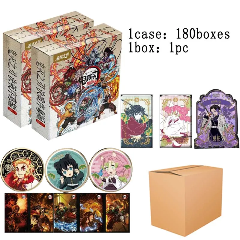 

Wholesales Demon Slayer Collection Cards Booster Box Wave3 Infinity City Theater Edition Kids Toys Playing Cards Table Games