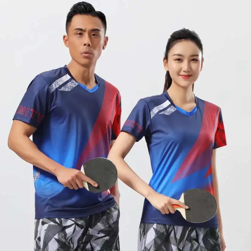 

2022 Championship Team Table Tennis Tshirts Shorts Men Women Ping Pong Badminton Tee Jerseys DIY Jersey