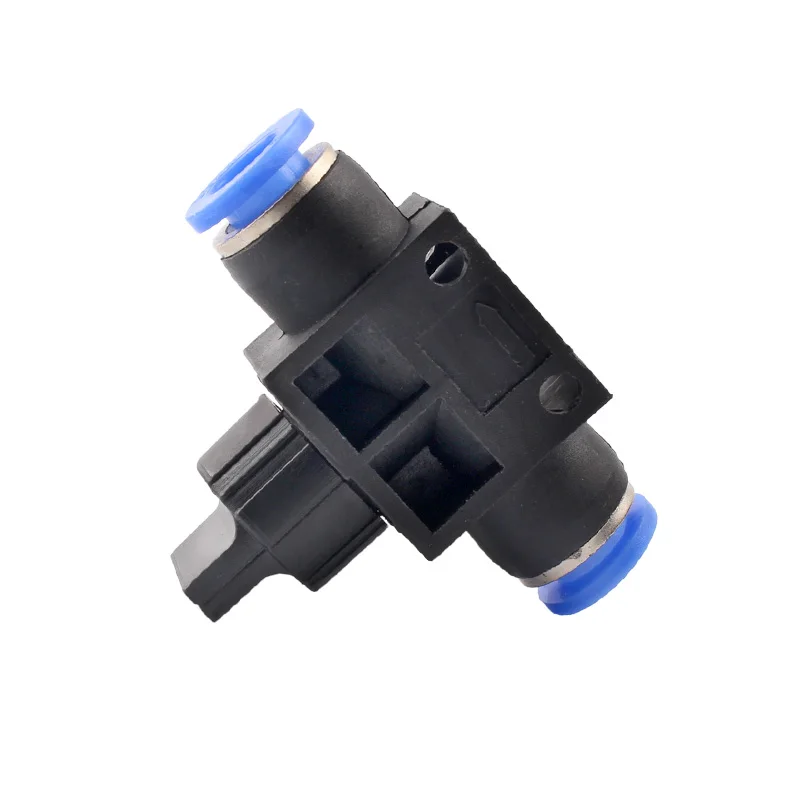 HVFF 4/6/8/10/12mm Pneumatic Plastic Fitting 2 Way Quick Push Connector Tube Hose Air Pneumatic Parts Connector Joint Fittings