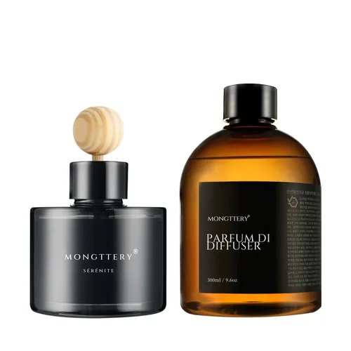 [알리단독특가 타임딜] 몽때리 차량용 방향제 디퓨저 대용량 리필세트 120ml + 300ml 